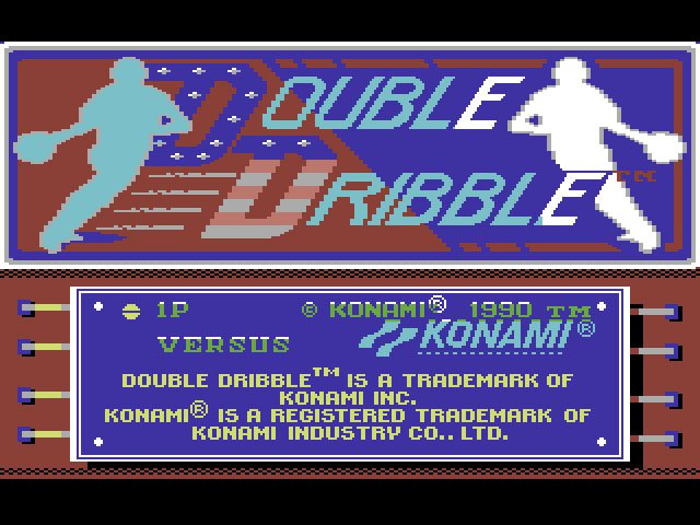 Pantallazo de Double Dribble para Commodore 64
