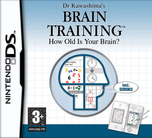 Caratula de Dr. Kawashima's Brain Training para Nintendo DS