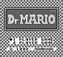 Pantallazo de Dr. Mario para Game Boy