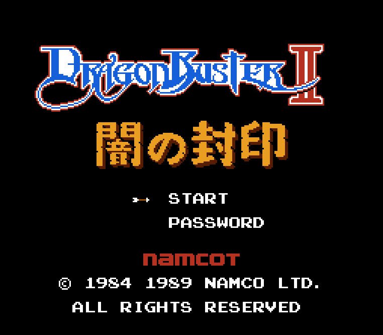 Pantallazo de Dragon Buster II: Yami no Fuuin para Nintendo (NES)