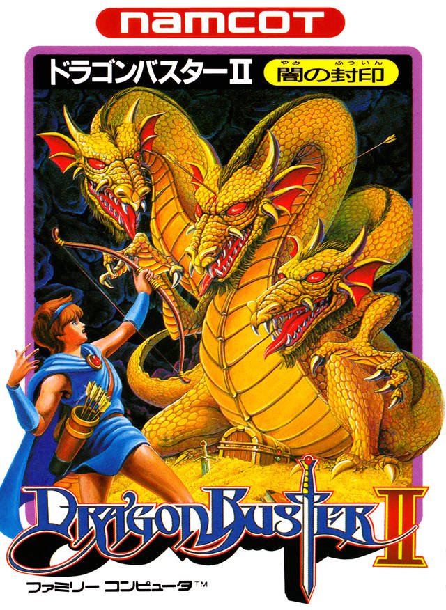 Caratula de Dragon Buster II: Yami no Fuuin para Nintendo (NES)