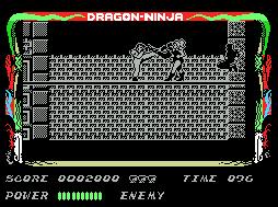 Pantallazo de Dragon Ninja para MSX