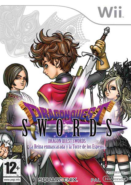 Caratula de Dragon Quest Swords: La Reina enmascarada y la Torre de los Espejos para Wii