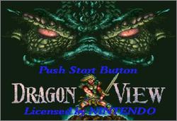Pantallazo de Dragon View (Europa) para Super Nintendo