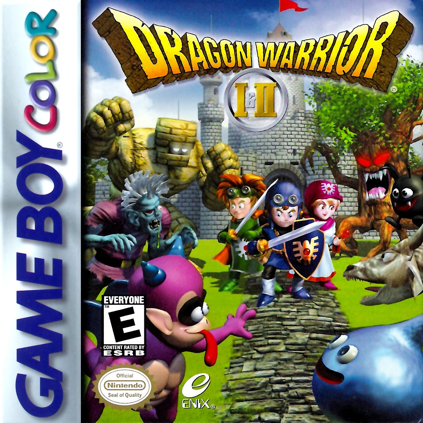 Caratula de Dragon Warrior I & II para Game Boy Color
