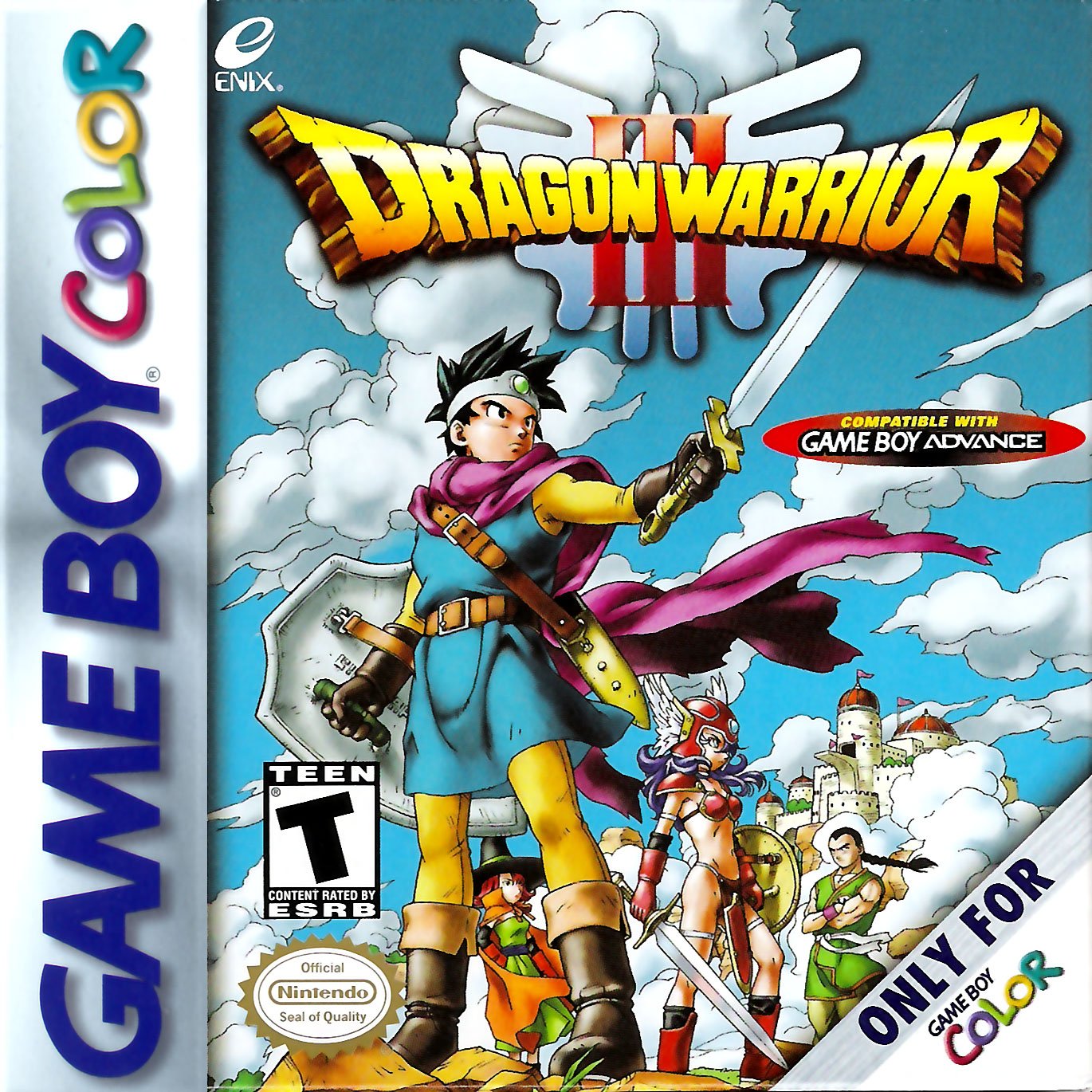 Caratula de Dragon Warrior III para Game Boy Color