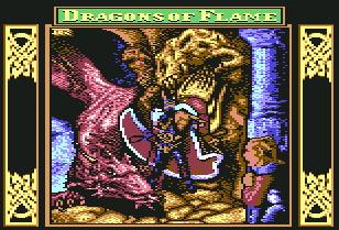 Pantallazo de Dragons of Flame para Commodore 64