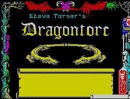 Pantallazo de Dragontorc para Spectrum