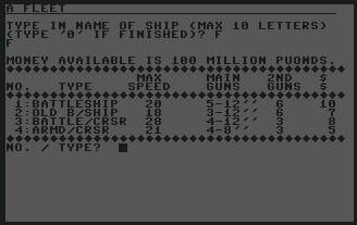 Pantallazo de Dreadnought para Commodore 64