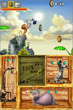 Pantallazo de Dreamworks Madagascar para Nintendo DS