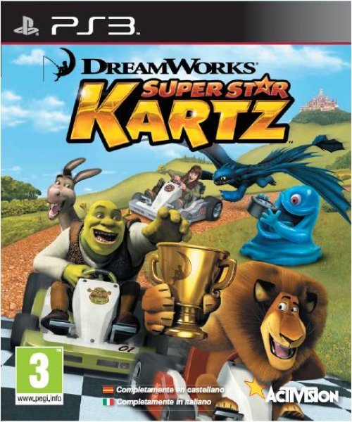 Caratula de Dreamworks Superstar Kartz para PlayStation 3