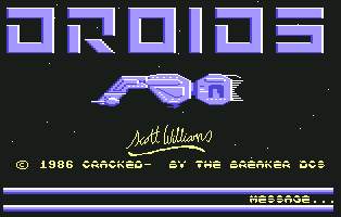 Pantallazo de Droids para Commodore 64