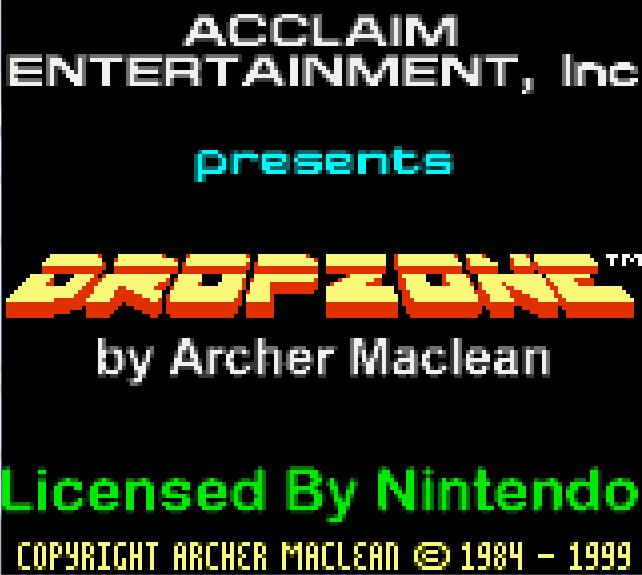 Pantallazo de Dropzone para Game Boy Color