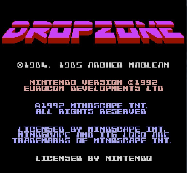 Pantallazo de Dropzone para Nintendo (NES)