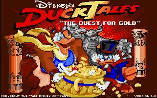 Pantallazo de Duck Tales: The Quest For Gold para Amiga