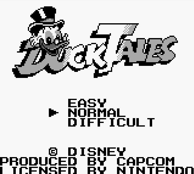 Pantallazo de Duck Tales para Game Boy