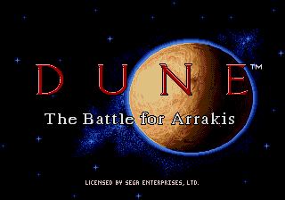 Pantallazo de Dune: The Battle for Arrakis para Sega Megadrive