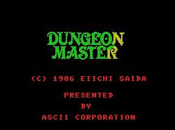 Pantallazo de Dungeon Master para MSX