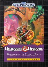 Caratula de Dungeons & Dragons: Warriors of the Eternal Sun para Sega Megadrive