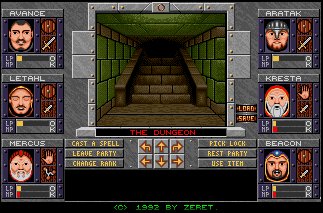 Pantallazo de Dungeons Of Avalon II: The Island Of Darkness para Amiga