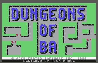 Pantallazo de Dungeons of Ba para Commodore 64