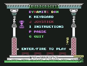 Pantallazo de Dynamite Dan para Commodore 64