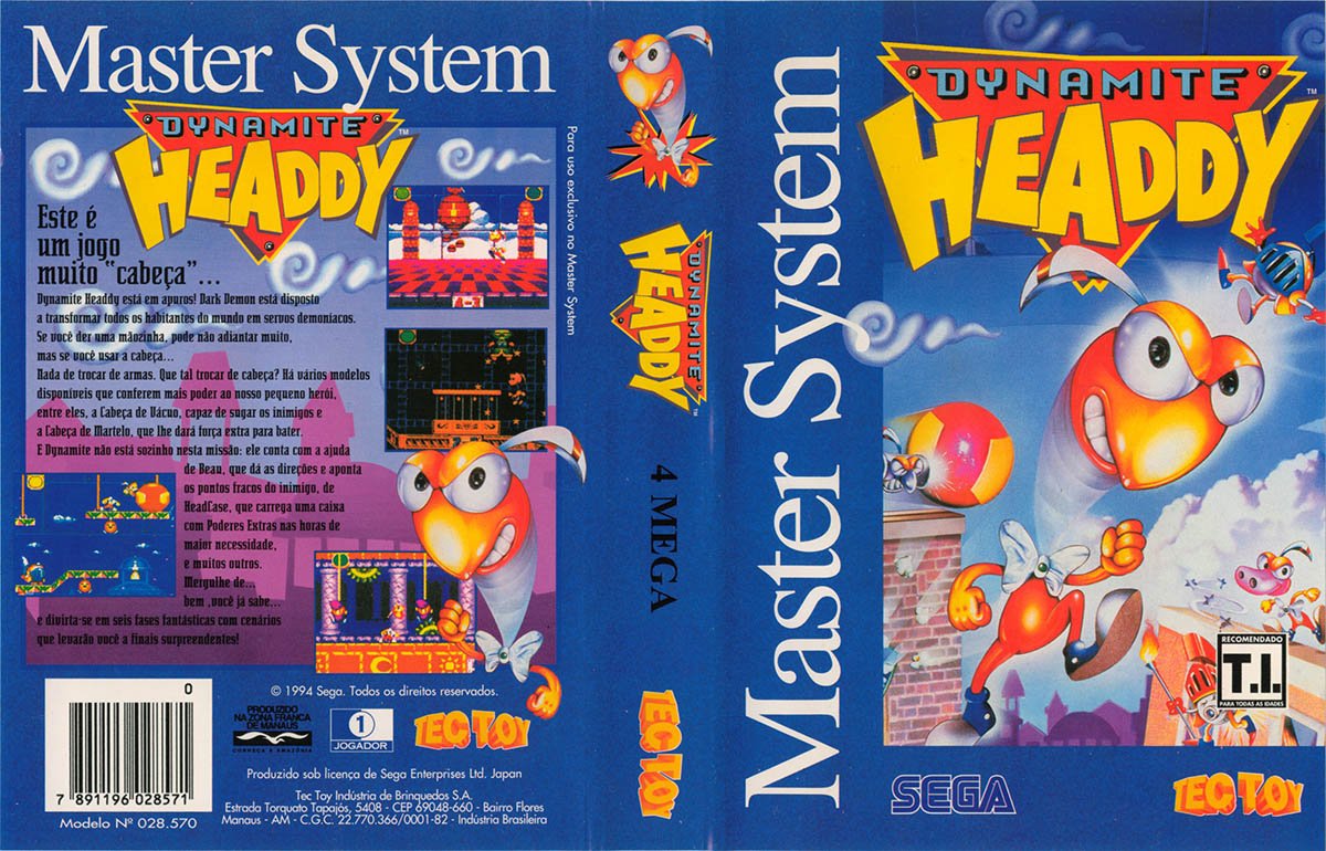 Caratula de Dynamite Headdy para Sega Master System