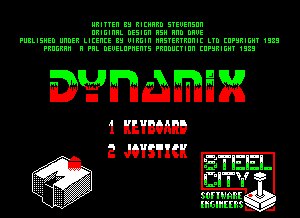 Pantallazo de Dynamix para Amstrad CPC