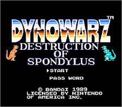 Pantallazo de Dynowarz: The Destruction of Spondylus para Nintendo (NES)