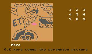 Pantallazo de E.T. Puzle para Commodore 64