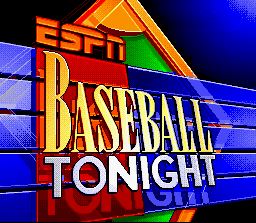 Pantallazo de ESPN Baseball Tonight para Super Nintendo