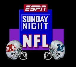 Pantallazo de ESPN Sunday Night NFL para Sega Megadrive