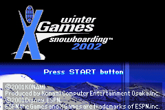 Pantallazo de ESPN Winter X-Games Snowboarding 2002 (Japonés) para Game Boy Advance