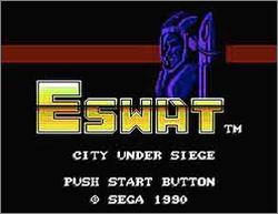 Pantallazo de ESWAT para Sega Master System