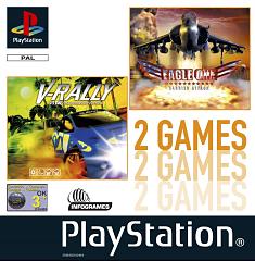 Caratula de Eagle One Harrier Attack and V Rally para PlayStation