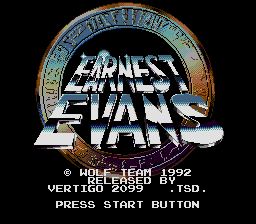 Pantallazo de Earnest Evans para Sega Megadrive