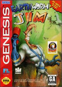 Caratula de Earthworm Jim para Sega Megadrive