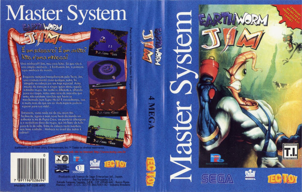 Caratula de Earthworm Jim para Sega Master System