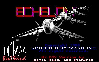 Pantallazo de Echelon (1988) para PC