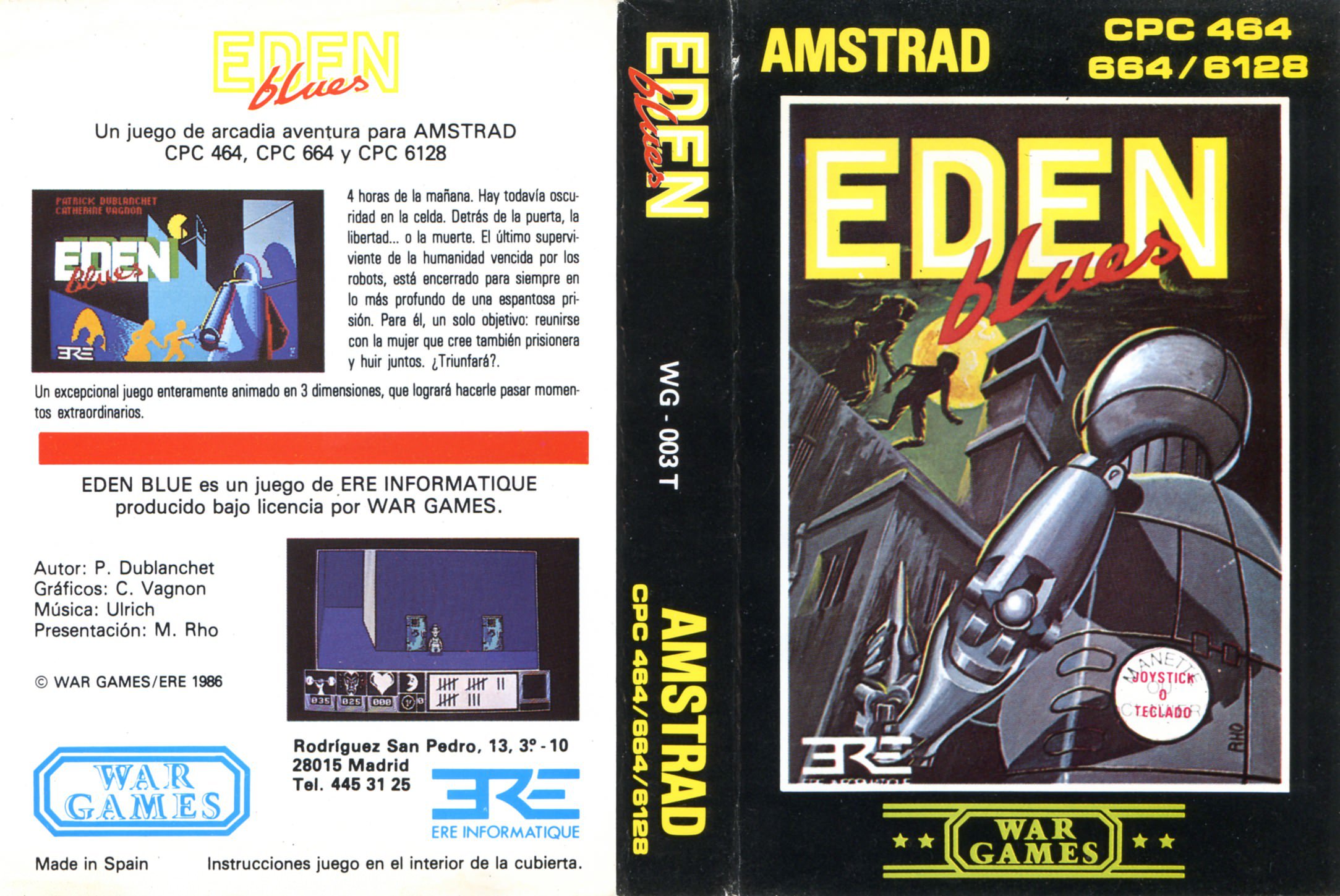Caratula de Eden Blues para Amstrad CPC