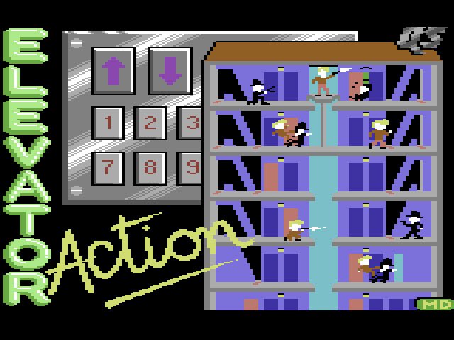 Pantallazo de Elevator Action para Commodore 64
