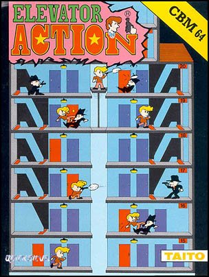 Caratula de Elevator Action para Commodore 64