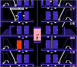 Pantallazo de Elevator Action para Nintendo (NES)