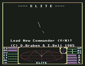Pantallazo de Elite para Commodore 64
