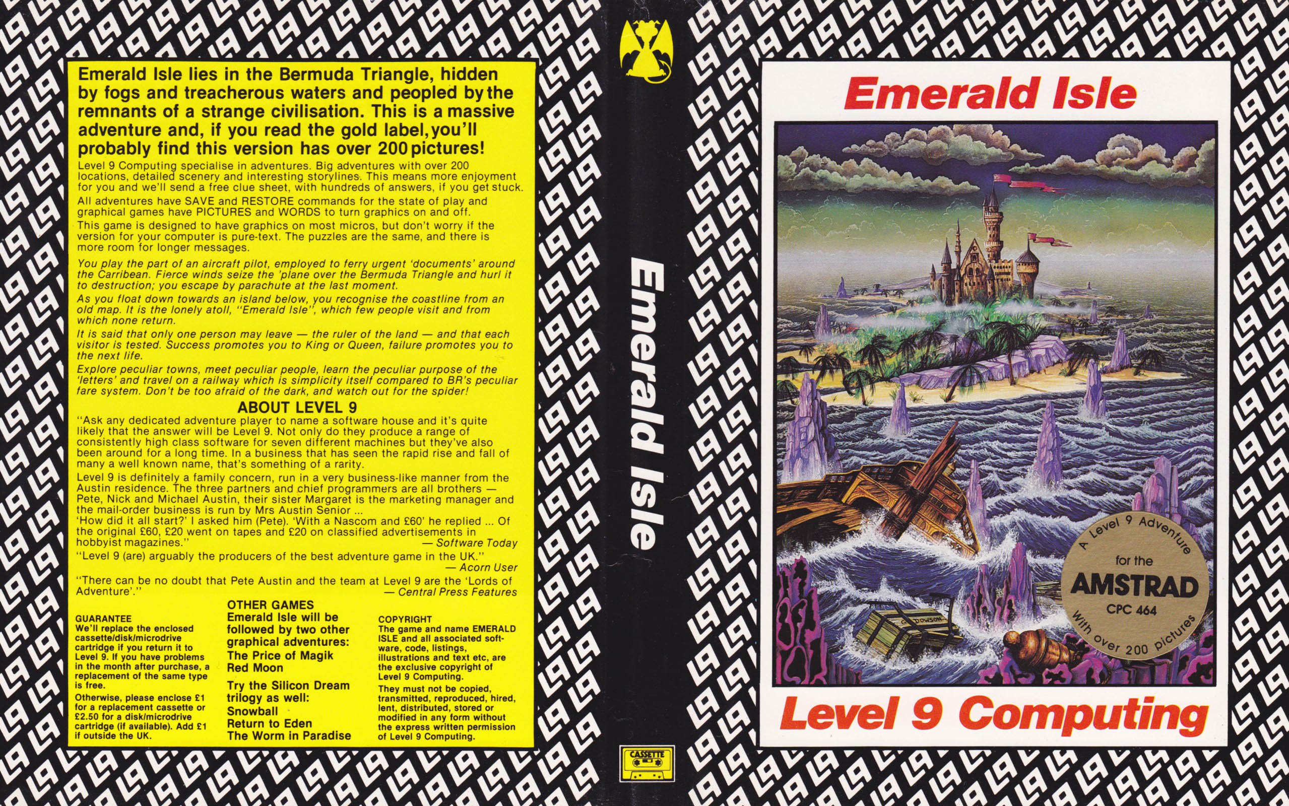 Caratula de Emerald Isle para Amstrad CPC