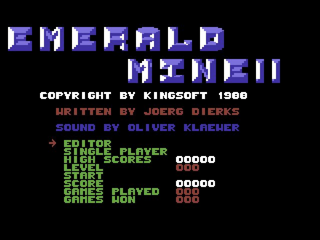 Pantallazo de Emerald Mine II para Commodore 64