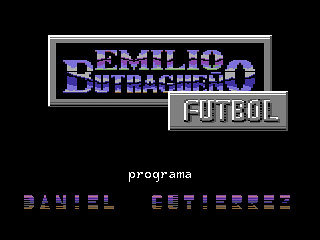 Pantallazo de Emilio Butragueño Fútbol para Commodore 64