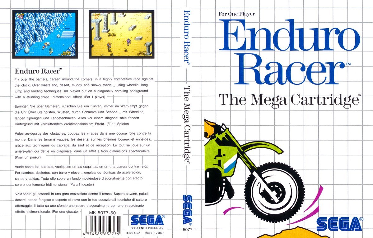 Caratula de Enduro Racer para Sega Master System