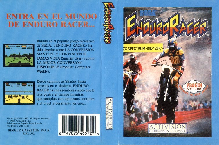 Caratula de Enduro Racer para Spectrum