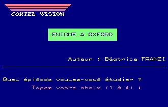 Pantallazo de Enigme A Oxford para Amstrad CPC